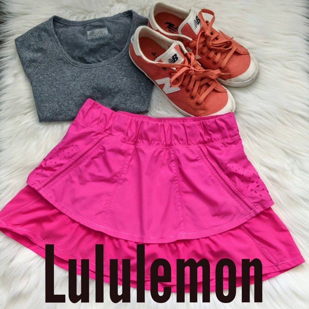 Sale‼️RARE Lululemon pink In A Flash skirt